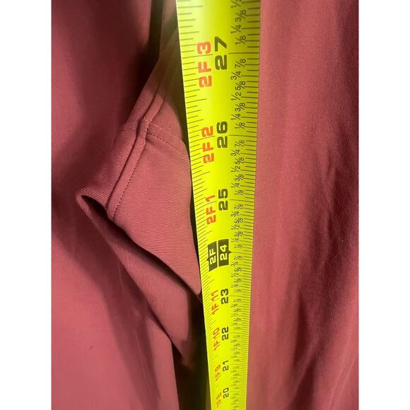 Lululemon On The Fly 7/8 Pants Womens Size 4 Red Dust Travel Woven Drawstring - Picture 7 of 7